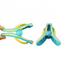 Paar Flip-Flop Strandtuch-Clips, Strandtuch Klammer - Blumen Blau Gelb