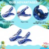 1 Paar Flip-Flop Strandtuch-Clips, Strandtuch Klammer - Arctic Mosaic