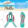 1 Paar Flip-Flop Strandtuch-Clips, Strandtuch Klammer - Flamingo