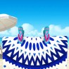 1 Paar Flip-Flop Strandtuch-Clips, Strandtuch Klammer - Hibiskus
