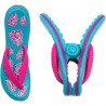 1 Paar Flip-Flop Strandtuch-Clips, Strandtuch Klammer - Hibiskus