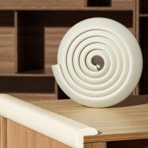 Kantenschutz aus Schaumstoff, Kantenschutzleiste 2m, Creme