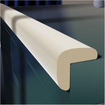 Kantenschutz aus Schaumstoff, Kantenschutzleiste 2m, Creme