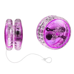 LED YoYo mit Licht Transparent Violett für Kinder | befox.ch