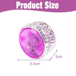 LED YoYo mit Licht Transparent Violett