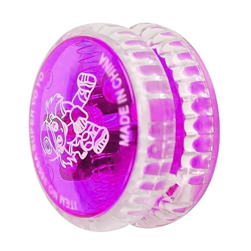 LED YoYo mit Licht Transparent Violett