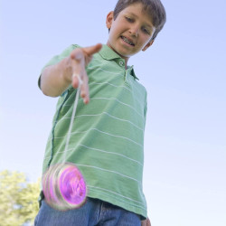 LED YoYo mit Licht Transparent Violett für Kinder | befox.ch