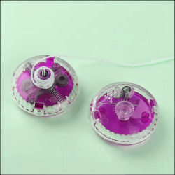 LED YoYo mit Licht Transparent Violett für Kinder | befox.ch