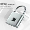Smart Fingerprint-Vorhängeschloss – Keyless Smart Lock Schloss Silber