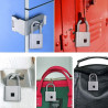 Smart Fingerprint-Vorhängeschloss – Keyless Smart Lock Schloss Silber