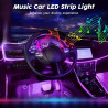 6-in-1 RGB Auto Ambientebeleuchtung mit App-Steuerung & Musik-Synchronisation