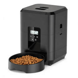 Automatischer Futterautomat für Katzen & Hunde mit LCD-Touch Schwarz
