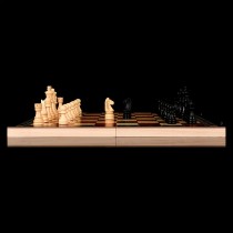 3-in-1 Holz-Schach-Set mit Backgammon & Checkers – Limited Edition