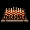3-in-1 Holz-Schach-Set mit Backgammon & Checkers – Limited Edition