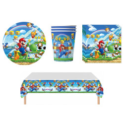 41-teiliges Super Mario Party-Set Heldenwelt für Kinder | befox.ch