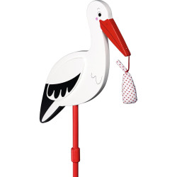 Blumenstecker Storch mit Babytuch