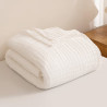 Baumwolle Musselin Decke 150x200 cm Weiss – Sommerdecke | befox.ch