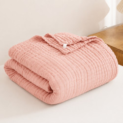 Baumwolle Musselin Decke 150x200 cm Rosa