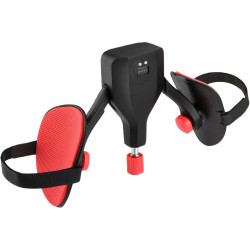 Oberschenkeltrainer 10–50 kg mit Zähler – Beckenbodentrainer 360° Schwarz Rot