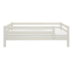 Flexa Classic Bett 90x200 mit Absturzsicherung Weiss I befox.ch