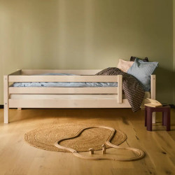 Flexa Classic Bett 90x200 mit 3/4 Absturzsicherung Weiss