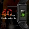Smart Fitness-Tracker - Schrittzähler Aktivitätstracker Armband Schwarz
