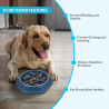Anti Schling Hundenapf Slow Feeder Blau