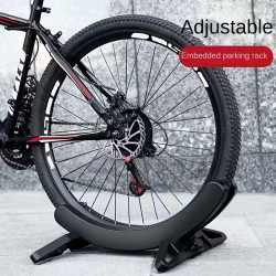 Verstellbarer Fahrradständer für Mountainbikes und Rennräder Schwarz
