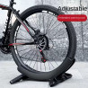 Verstellbarer Fahrradständer für Mountainbikes und Rennräder Schwarz