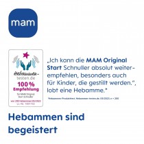 Mam Original Start Silikon Schnuller 2 Stück, 0-2 Monate