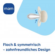 Mam Original Start Silikon Schnuller 2 Stück, 0-2 Monate