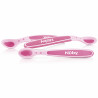 Nuby Soft Flex Breilöffel mit Wärmesensor – 3er-Set Rosa