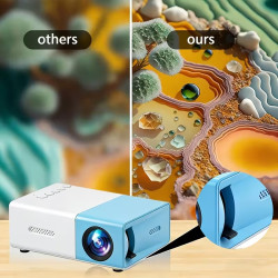 Mini Beamer Projektor 1080P kompatibel mit USB & Lautsprecher
