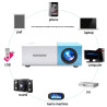 Mini Beamer Projektor 1080P kompatibel mit USB & Lautsprecher