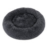 Katzenbett & Hundebett Donut – superweich & flauschig Ø 70 cm Grau
