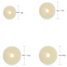 4-teiliges Duttkissen-Set Donut für Haarknoten Gelb