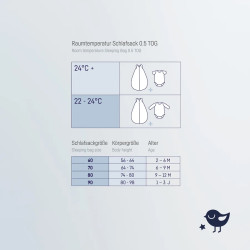 Julius Zöllner Sommerschlafsack 0,5 TOG Gr. 70 Dune | befox.ch