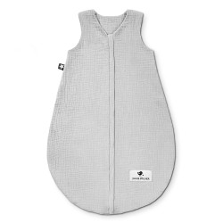 Julius Zöllner Musselin Sommerschlafsack – Grösse 80 Grau