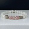 Mondstein, Labradorit & Rosenquarz Armband – Natursteinperlen 6 mm
