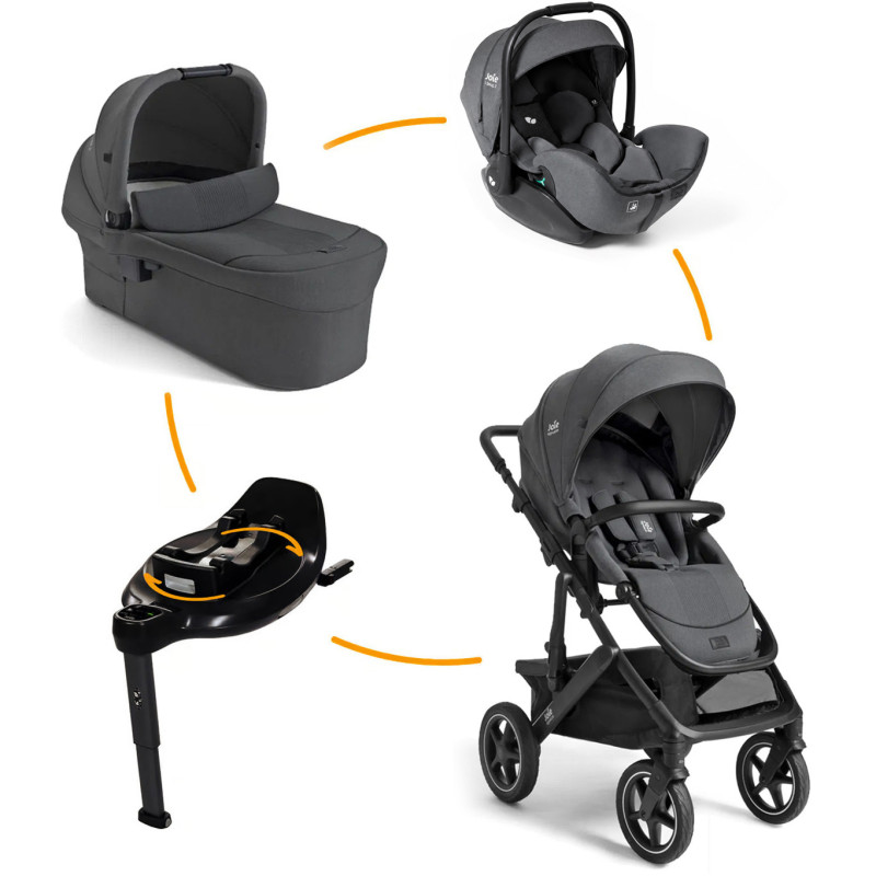 Joie Vinca 4in1 Erstausstattung Kinderwagen-Set Ebony