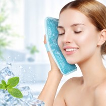 Gel-Kühlkissen mit Stoffseite Blau | befox.ch
