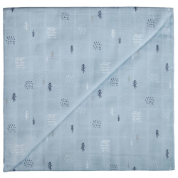 Zewi bébé-jou Gazetuch 120x120 cm Indigo Woods