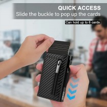 Smart Wallet RFID Kartenhalter Carbon-Look | befox.ch