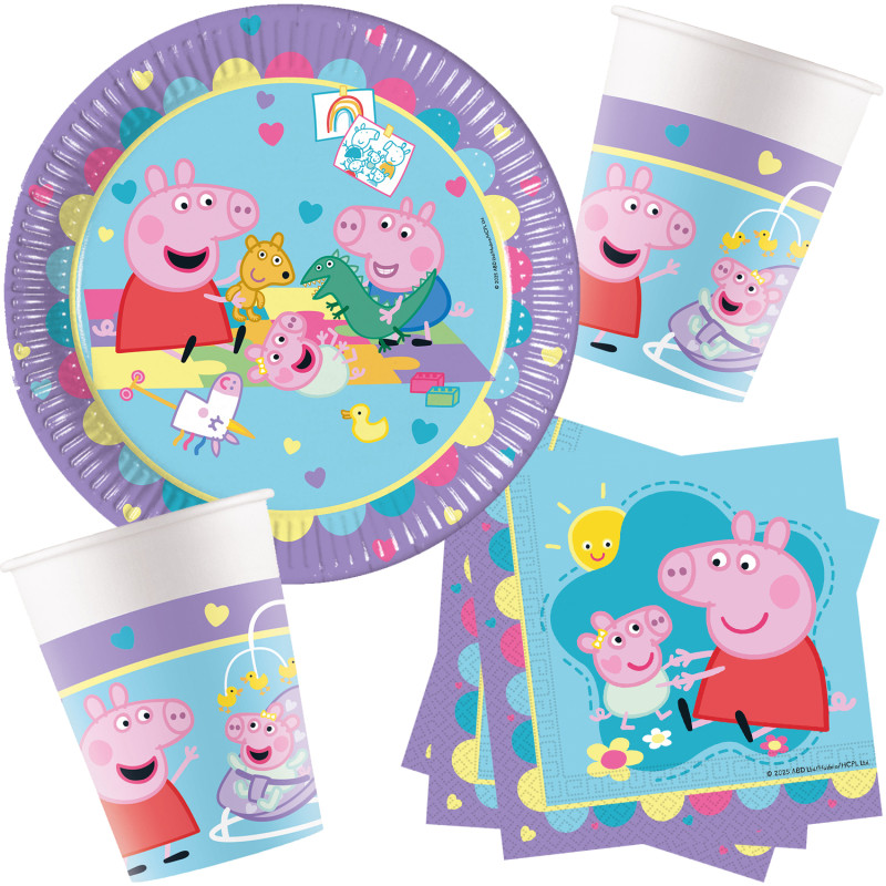 36-teiliges Party-Set Peppa Wutz