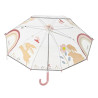 Sterntaler Kinder Regenschirm Hanni transparent – Hase & Regenbogen