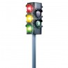 Outdoor active Verkehrsampel mit Funktion, Höhe 75 cm