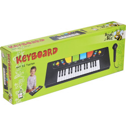 Boogie Bee Kinder Keyboard mit Mikrofon – 32 Tasten