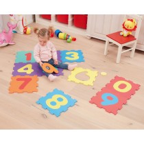 Puzzlematte Zahlen 10-teilig 31 × 31 cm | befox.ch