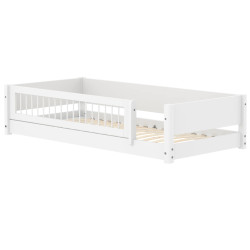 Flexa Montessori-Bett mit vorderer Crossbars Absturzsicherung, 90x200 cm