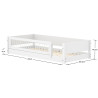 Flexa Montessori-Bett 90x200 mit vorderer Crossbars Absturzsicherung | befox.ch